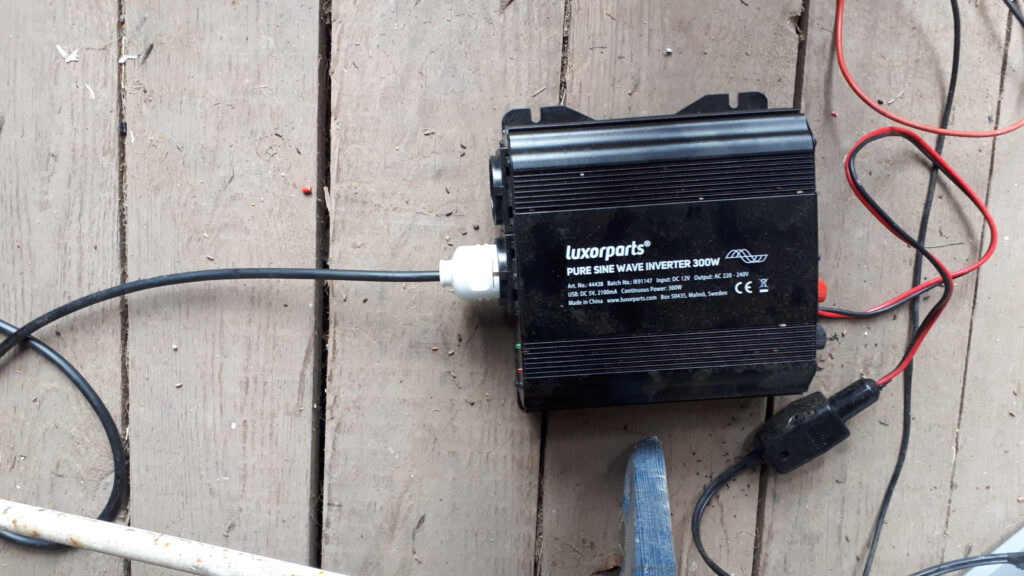 300 Watt inverter used in off-grid solar system